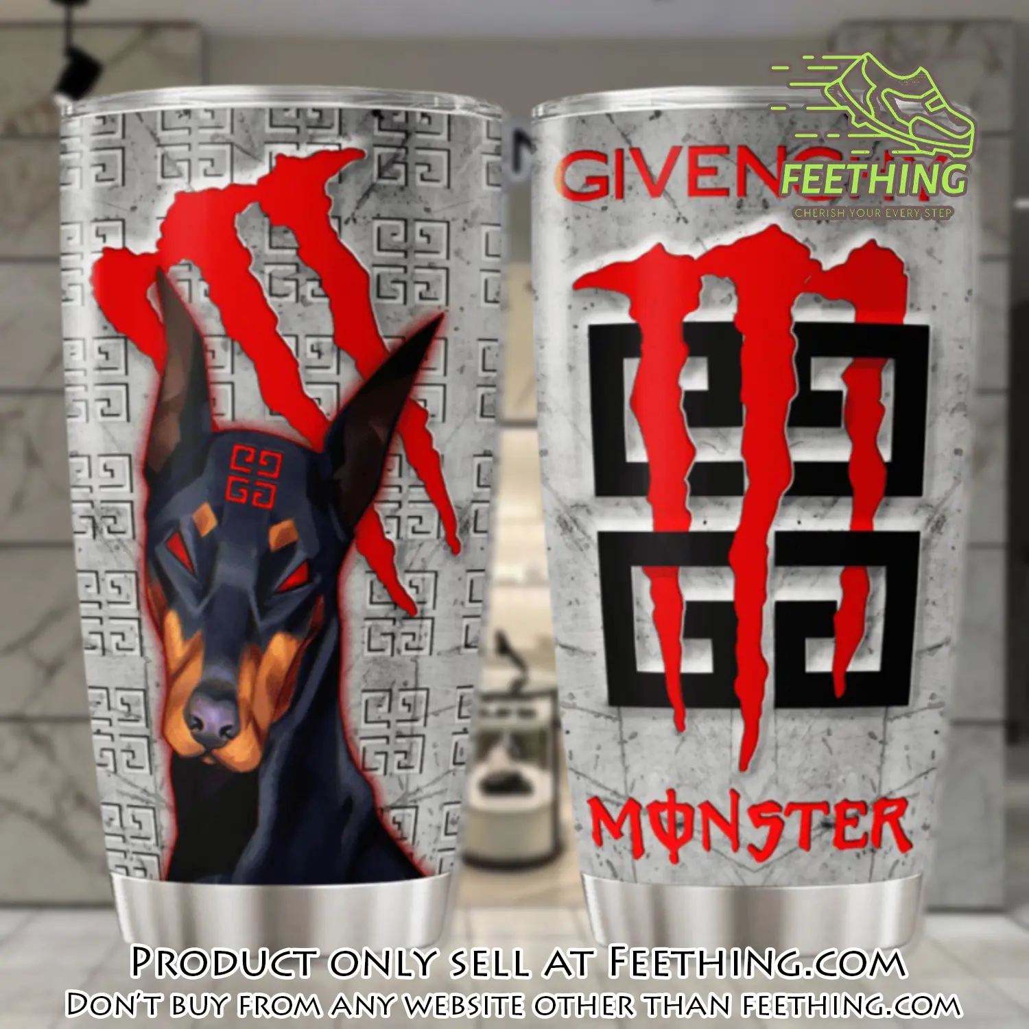 Givenchy monster stainless steel tumbler 20oz30oz ft5008908